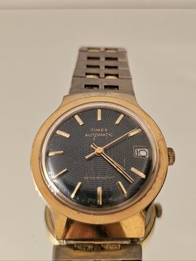Timex Men's Gold and Black Automatic Dress Watch
